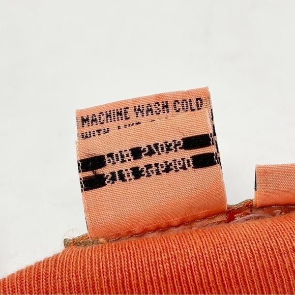 THE TERRITORY AHEAD Women’s Orange V-Neck Button Up Linen Cotton 3/4 Slv Top Med - Picture 6 of 6